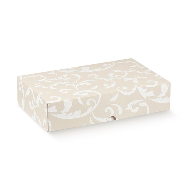 Obrázek produktu SC Krabice na cukroví/chlebíčky potisk Damascato avorio 35x24x6cm 10ks