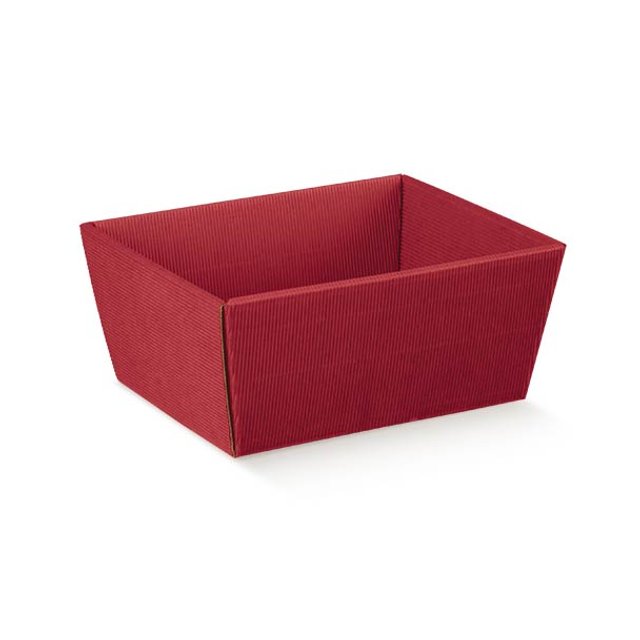 Obrázek produktu SC Dárkový koš červený 21x21x9cm 1 ks