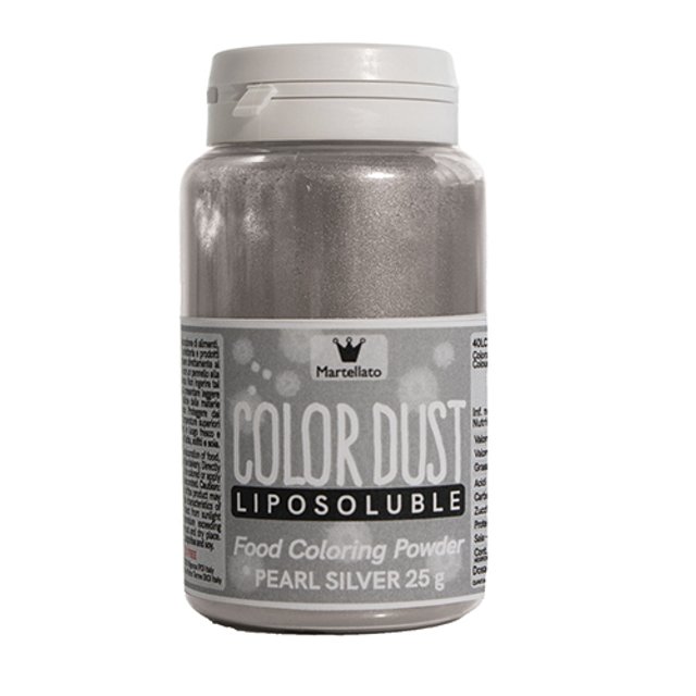 Obrázek produktu MA BARVA V PRÁŠKU rozpustná v tucích STŘÍBRNÁ světlá perleť 25g