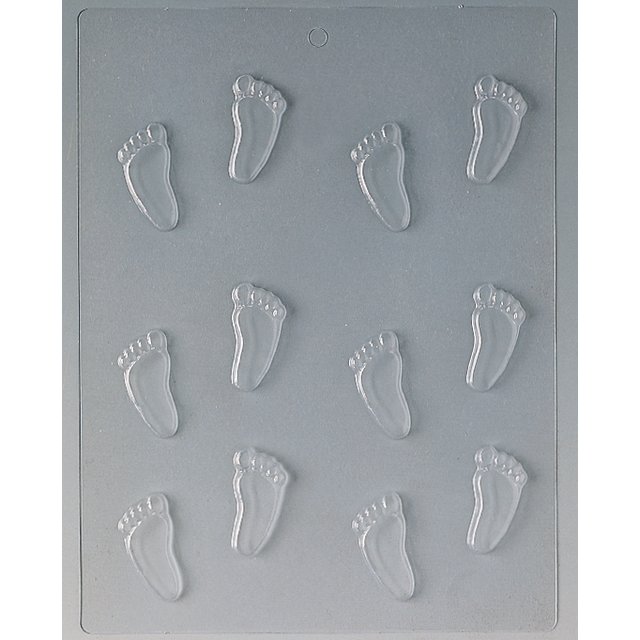 Obrázek produktu MA FORMA NA ČOKOLÁDU PLAST - STOPY 12 ks