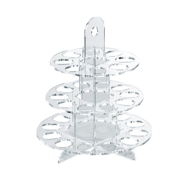 Obrázek produktu MA STOJAN NA MAKRONKY - KULATÝ 3patrový pr.24cm v.28cm