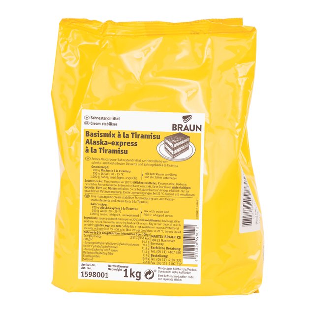 Obrázek produktu BRAUN ALASKA EXPRES tiramisu 5x1kg