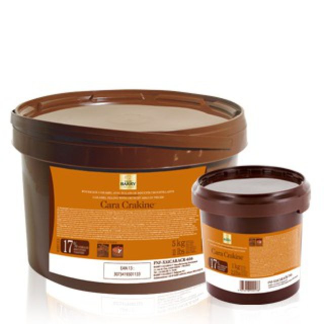 Obrázek produktu CB CARA CRAKINE náplň mléčná čokoláda, karamel, křupinky 4x5 kg