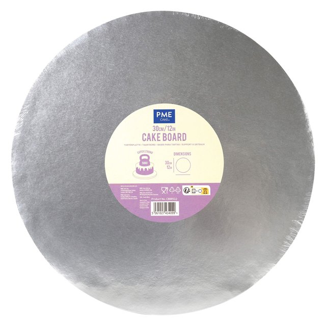 Obrázek produktu PME PODLOŽKA DORTOVÁ SILNÁ - STŘÍBRNÁ Ø30cm v.1,2cm