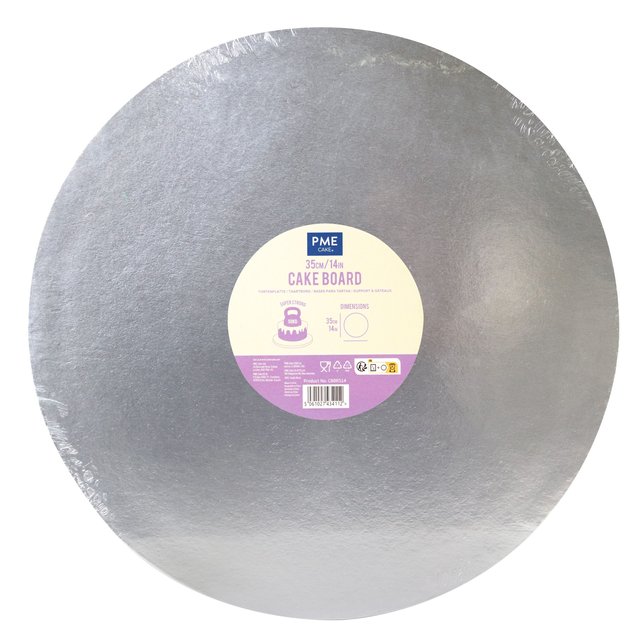 Obrázek produktu PME PODLOŽKA DORTOVÁ SILNÁ - STŘÍBRNÁ Ø35cm v.1,2cm