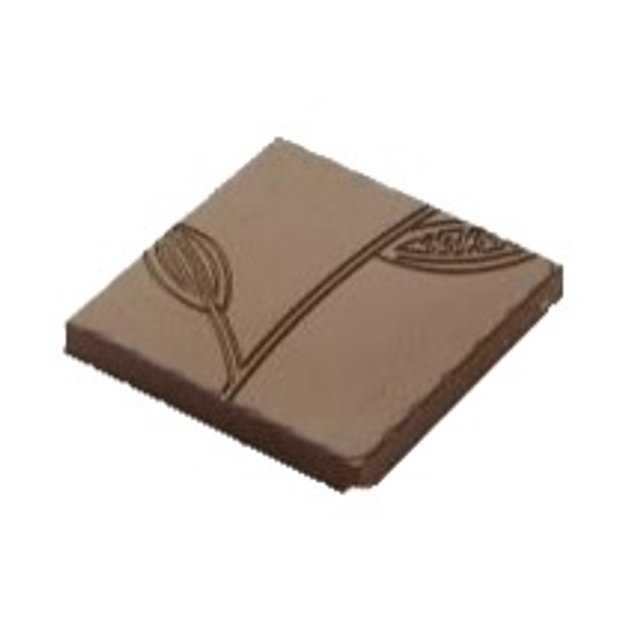 Obrázek produktu CW FORMA NA TABULKY - TABULKA ČTVEREC LÍSTKY 3,4x3,4cm v.0,4cm 5g 18 ks