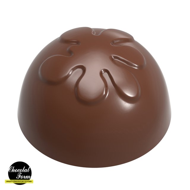 Obrázek produktu CW FORMA NA PRALINKY - POLOKOULE S DEKORACÍ pr.2,8cm v.1,6cm 8,5g 24ks