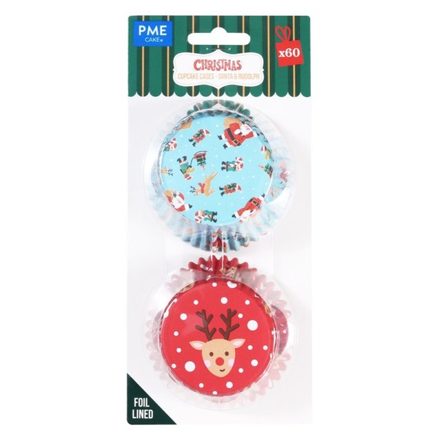 Obrázek produktu PME Košíčky na muffiny VÁNOCE - Santa & Rudolph 52x30mm 60ks