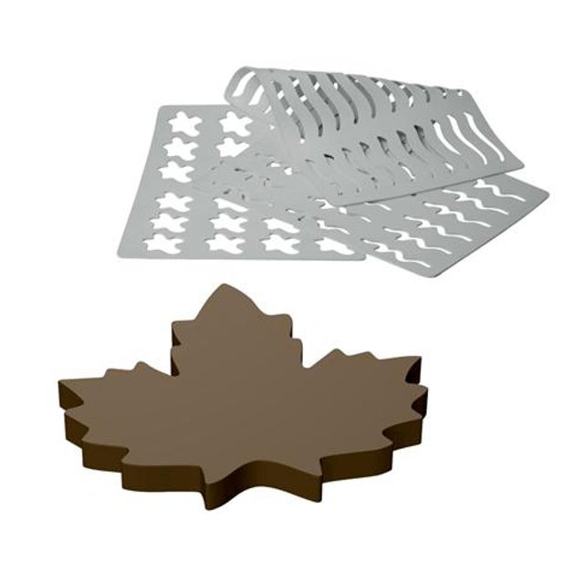 Obrázek produktu MA ŠABLONA SILIKON - LIST JAVOROVÝ 3,5x3,3cm 48ks
