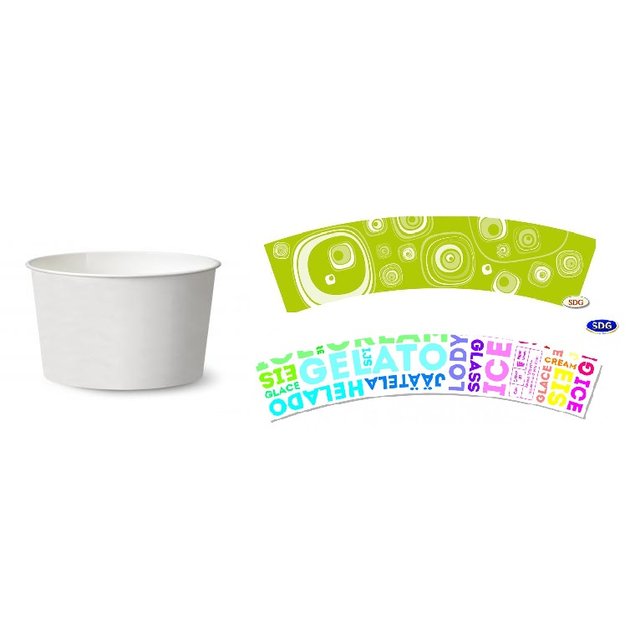 Obrázek produktu SDG KELÍMEK papírový 135ml s potiskem 40x42ks