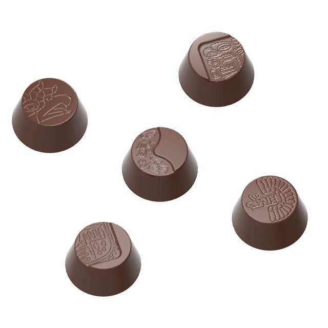 Obrázek produktu CW FORMA NA PRALINKY - MAYSKÝ MOTIV pr.2,9cm v.1,3cm 9g 21ks