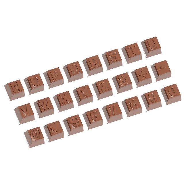 Obrázek produktu CW FORMA NA PRALINKY - ABECEDA N-Z,čísla 6-9 24ks