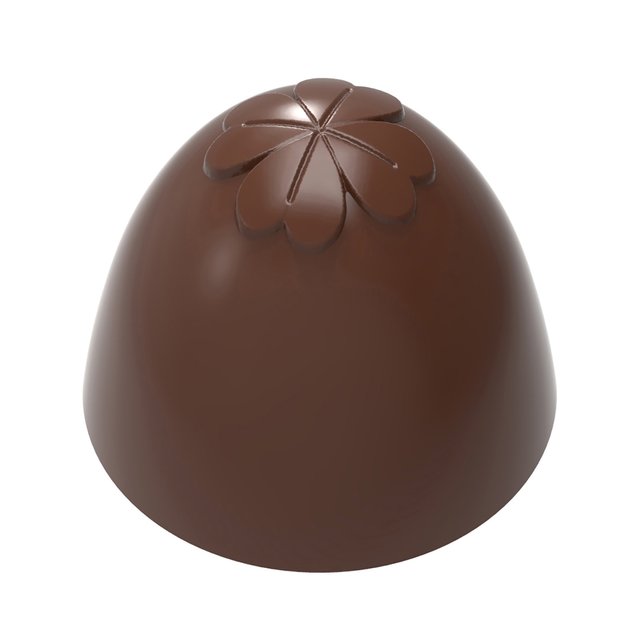 Obrázek produktu CW FORMA NA PRALINKY - DOME ČTYŘLÍSTEK pr.2,6cm v.2,2cm 9,5g 24ks