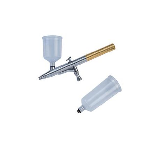 Obrázek produktu MA PISTOLE na airbrush se dvěma spouštěči pr.0,2mm objem 2cc a 4cc