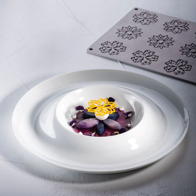 Obrázek produktu PAV FORMA SILIKON černá - 30x20cm - MANDALA - 55x2mm 12ks