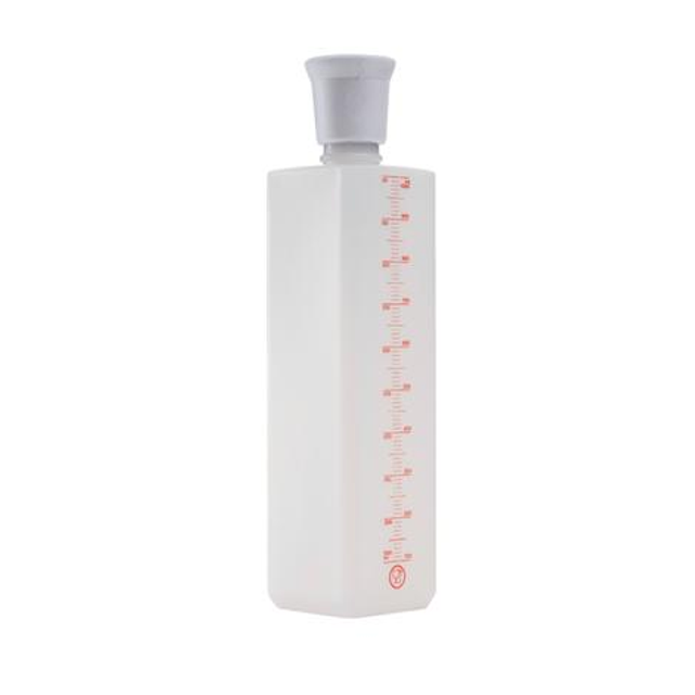 Obrázek produktu MA ODMĚRNÁ LÁHEV PLAST hranatá s bílým uzávěrem (trenkovací) 1L