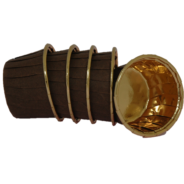 Obrázek produktu KOŠÍČKY NA MUFFINY - HNĚDO-ZLATÉ pr.36,6mm v.30mm 100ks