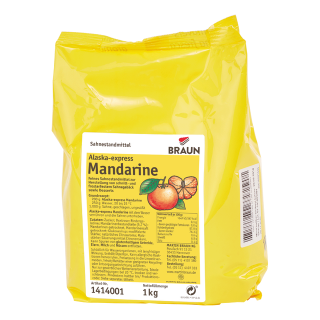 Obrázek produktu BRAUN ALASKA EXPRES mandarinka 5x1kg