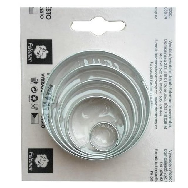 Obrázek produktu VK VYKRAJOVÁTKO NEREZ - SADA KOLEČEK 5 velikostí