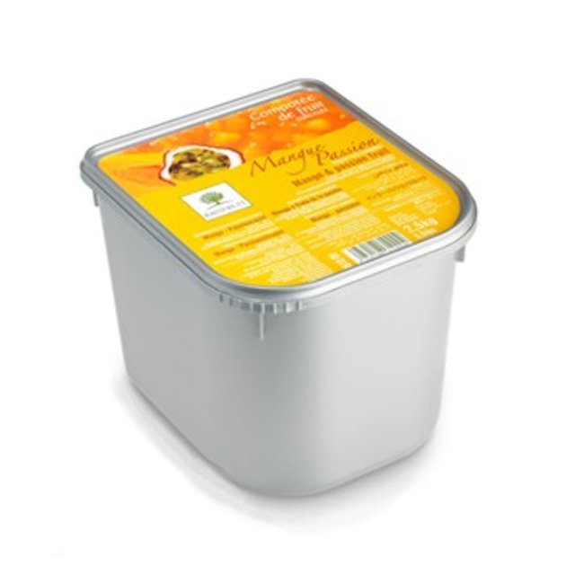 Obrázek produktu RAVIFRUIT KOMPOT MANGO-MARACUIA MRAŽENÝ 2x2,5kg