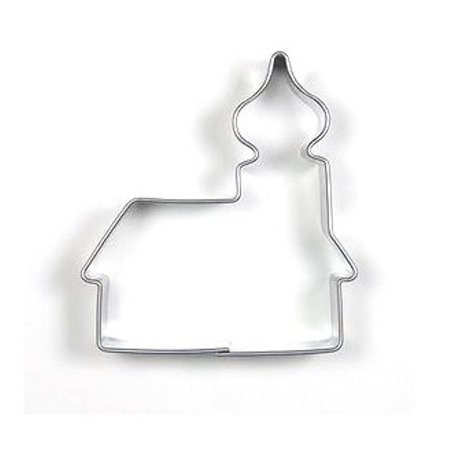 Obrázek produktu VK VYKRAJOVÁTKO NEREZ - KOSTELÍK 53x50mm