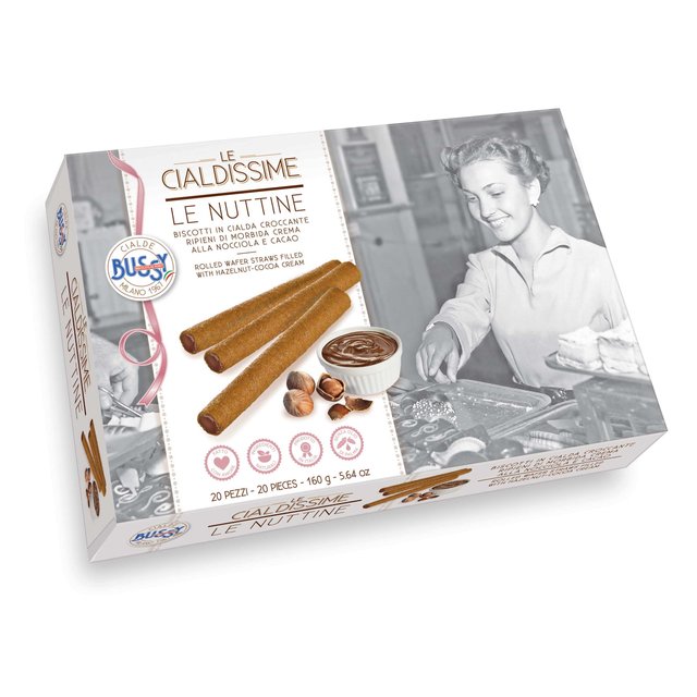 Obrázek produktu BUSSY LE CIALDISSIME vaflové trubičky s lískooříškovou náplní 28x20ks