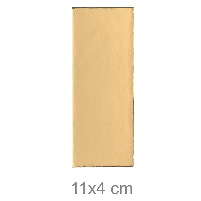 Obrázek produktu LEPENKOVÁ PODLOŽKA ZLATÁ 11x4 cm 100 ks