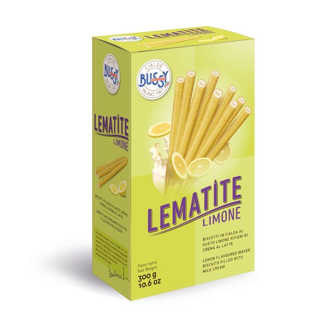 Obrázek produktu BUSSY LE MATITE LIMONE citronové trubičky s mléčným krémem 8x28ks