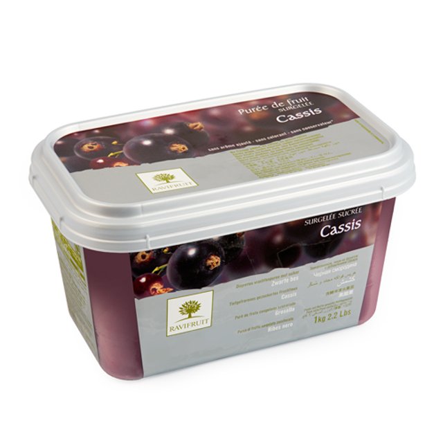 Obrázek produktu RAVIFRUIT MRAŽENÉ PYRÉ ČERNÝ RYBÍZ 5x1kg