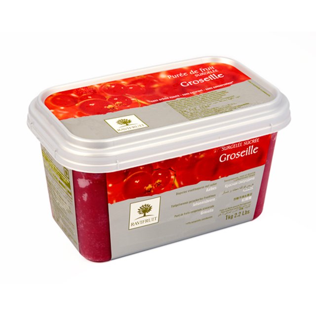 Obrázek produktu RAVIFRUIT MRAŽENÉ PYRÉ ČERVENÝ RYBÍZ 5x1kg