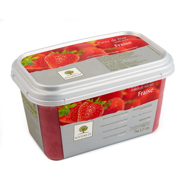 Obrázek produktu RAVIFRUIT MRAŽENÉ PYRÉ JAHODA 5x1kg