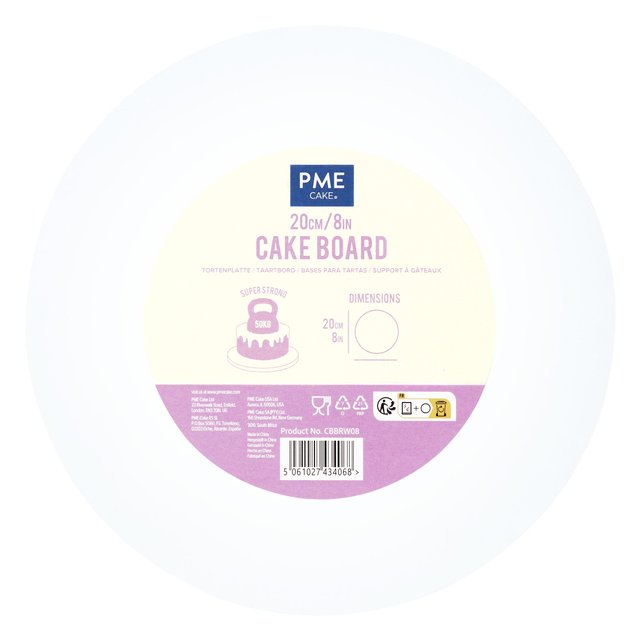 Obrázek produktu PME PODLOŽKA DORTOVÁ SILNÁ - BÍLÁ Ø20cm v.1,2cm