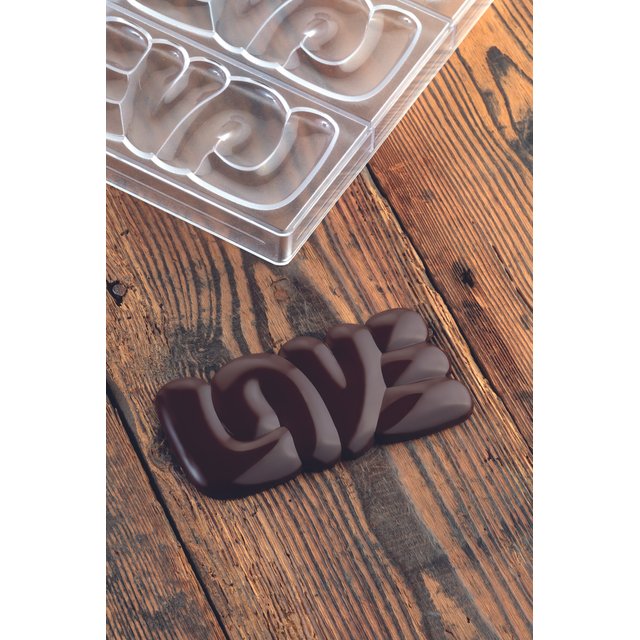 Obrázek produktu PAV FORMA NA PRALINKY - 3xTABULKA LOVE-15x7,6x1cm, 100g