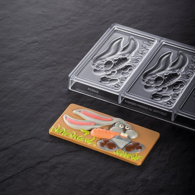Obrázek produktu PAV FORMA NA PRALINKY - EASTER BUNNY FIORANI 3xTABULKA 15,4x7,2cm v.1,3cm 100g