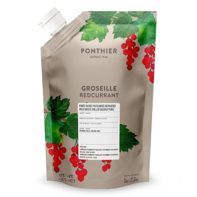 Obrázek produktu PONTHIER PYRÉ ČERVENÝ RYBÍZ (Redcurrant) chlazené 6x1kg