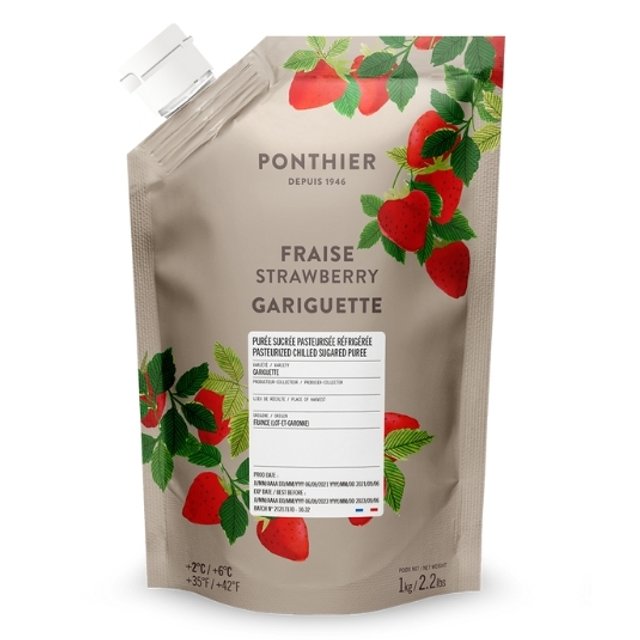 Obrázek produktu PONTHIER PYRÉ JAHODA GARIGUETTE (Strawberry) chlazené 6x1kg