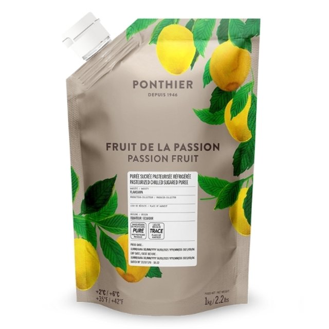 Obrázek produktu PONTHIER PYRÉ MARACUJA (Passion fruit) chlazené 6x1kg