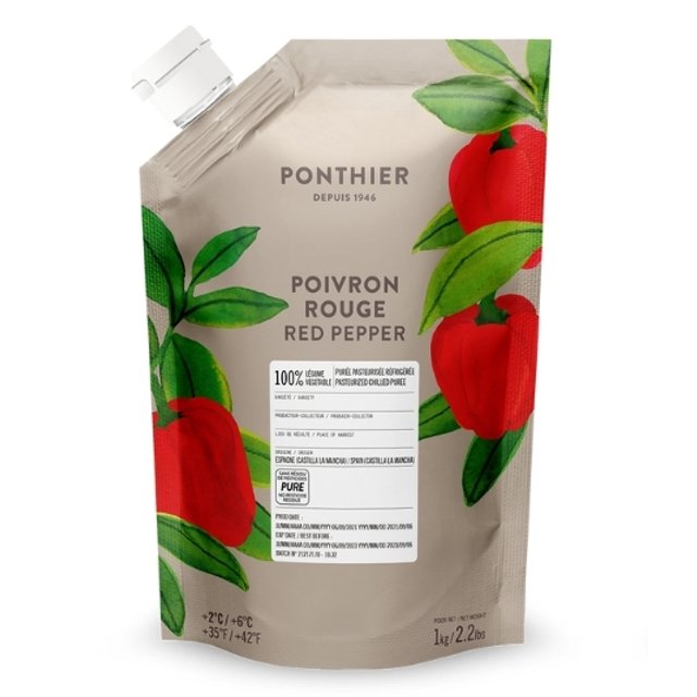 Obrázek produktu PONTHIER PYRÉ PAPRIKA ČERVENÁ 100% (Red pepper) chlazené 6x1kg