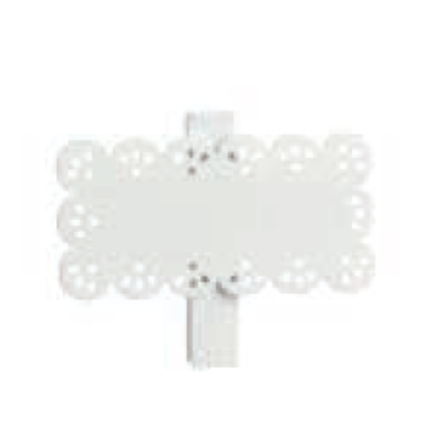 Obrázek produktu SC Cedulka na krabici s kolíčkem bílá 24 ks - DOPRODEJ SLEVA 50%