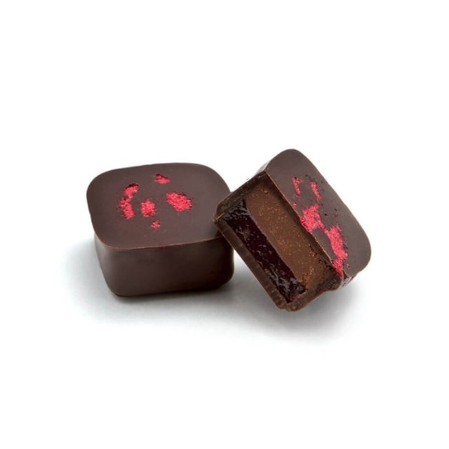 Obrázek produktu MC PRALINKY FRAMBOISINE - hořká čokoláda a ganáž Riachuello s malinami 2 kg