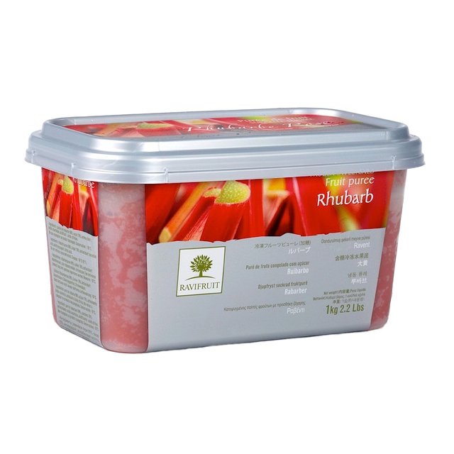 Obrázek produktu RAVIFRUIT MRAŽENÉ PYRÉ REBARBORA 5x1kg