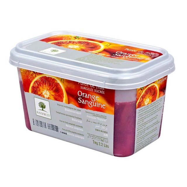 Obrázek produktu RAVIFRUIT MRAŽENÉ PYRÉ ČERVENÝ POMERANČ 5x1kg