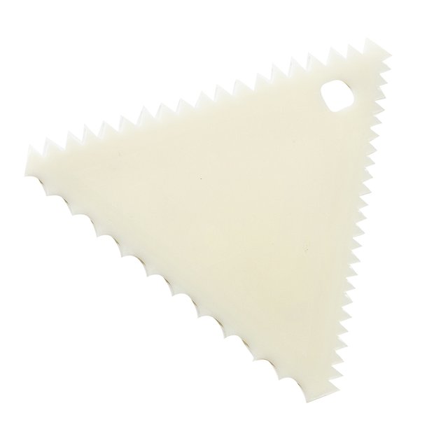 Obrázek produktu CW KARTA plast bílá zubatá trojúhelník 10,9x10,9x10,9cm