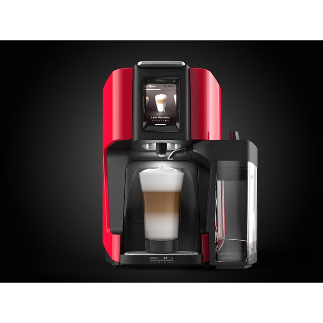 Obrázek produktu ESSSE KÁVOVAR NA KAPSLE S20 s nádobou na mléko červený