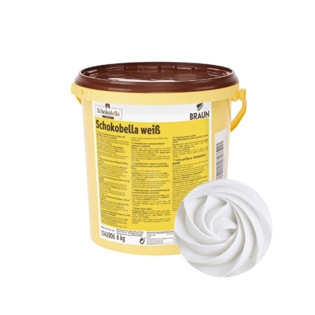 Obrázek produktu BRAUN SCHOKOBELLA BÍLÁ náplň a poleva 6kg