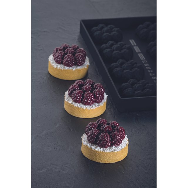 Obrázek produktu PAV FORMA SILIKON černá - 30x17,5cm - MINI RAVEN - OSTRUŽINY Ø6cm,v.2,3cm 40ml