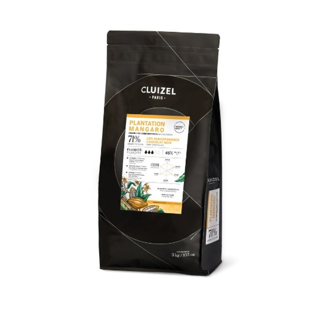 Obrázek produktu MC ČOKOLÁDA MANGARO HOŘKÁ 71% 3 kg