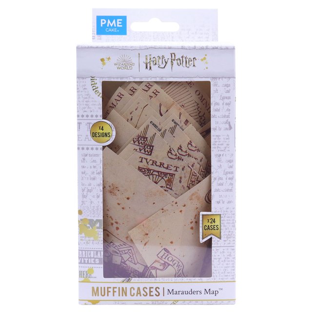 Obrázek produktu PME Košíčky na cupcake Harry Potter "Marauders Map" 90x50mm 24ks