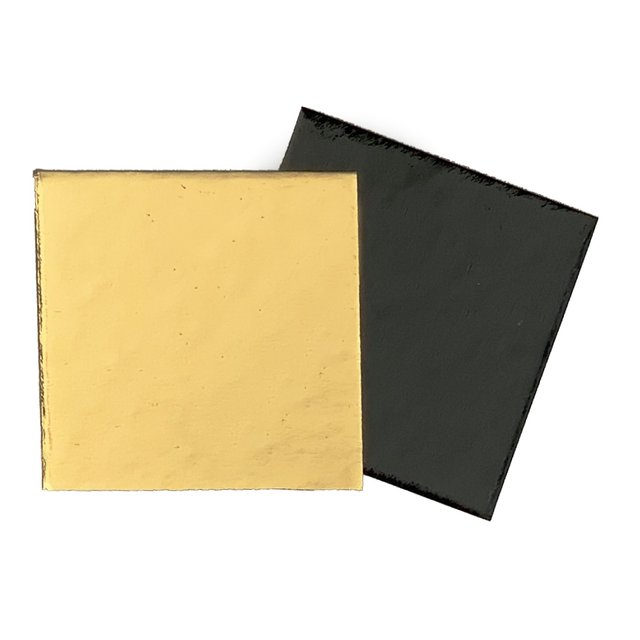 Obrázek produktu LEPENKOVÁ PODLOŽKA ČERNO/ZLATÁ, ČERNO/BÍLÁ 8x8 cm 100 ks