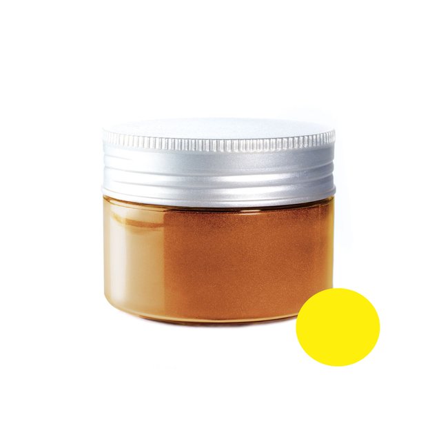 Obrázek produktu PCB BARVA V PRÁŠKU rozpustná ve vodě ŽLUTÁ DC111 15g, bez E171